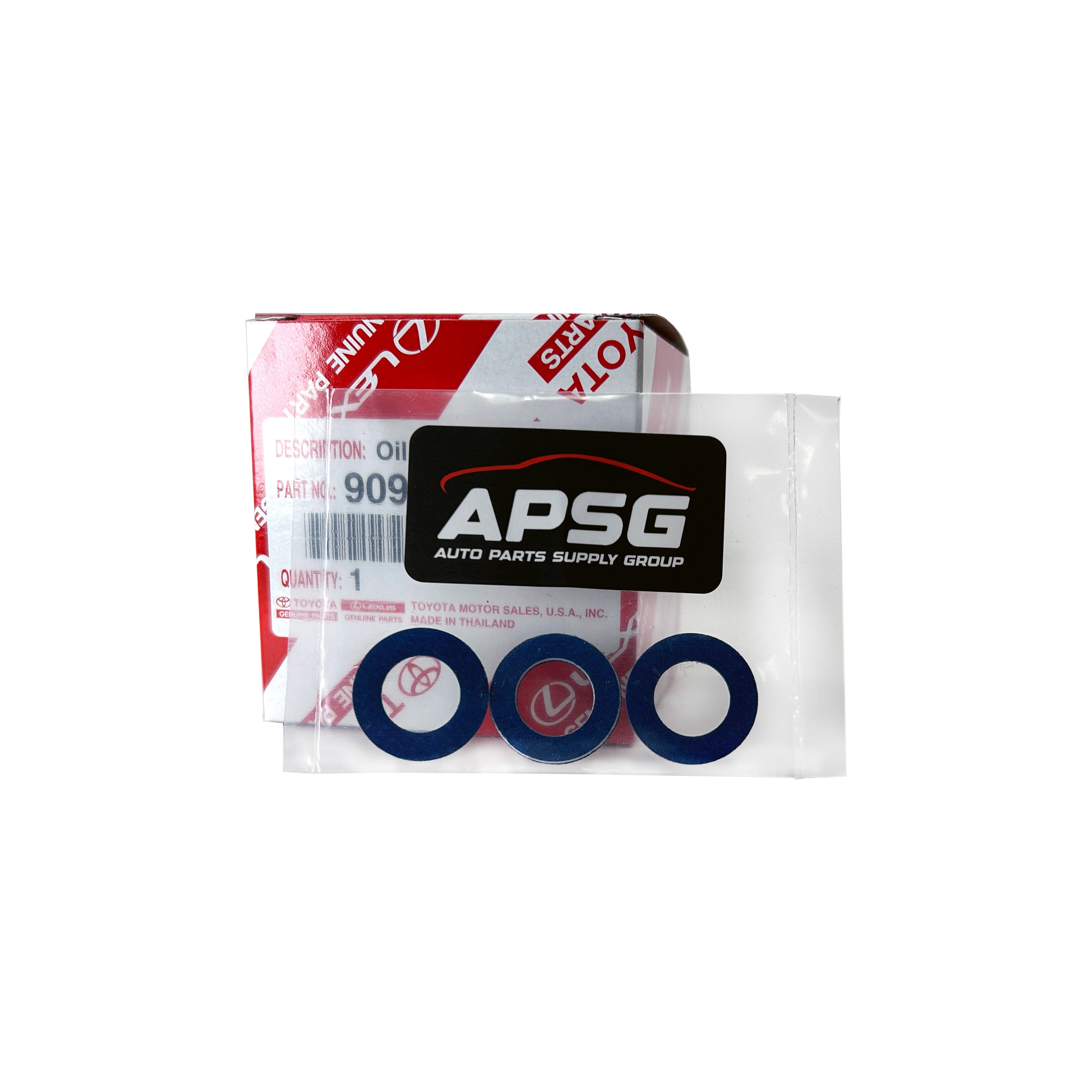 Genuine Toyota 90915-YZZN1 / 90915-YZZF2 Oil Filter with Drain Plug Washers (3 Pack)